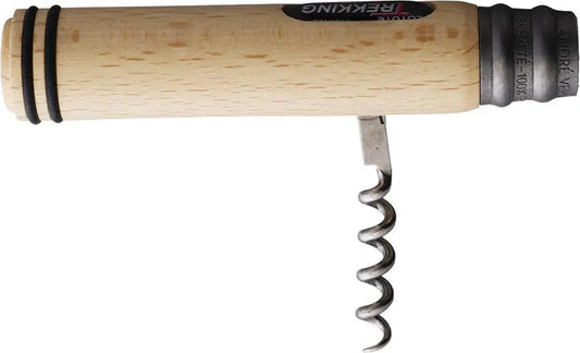 Andre Verdier Coyote Trekking Folder Beech Handle Satin Carbon Steel Blade Corkscrew Boxed For Outdoor Enthusiasts by Andre Verdier
