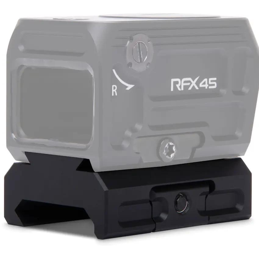 Viridian RFX 45 Low Mount for Acro Footprint Optics Aluminum Black - Sight Mount System by Viridian
