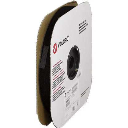 Velcro Mil-Spec Loop Adhesive 154391 - 1 Inch Black Nylon Loop Tape 25 Yards on Cardboard Spool by Velcro