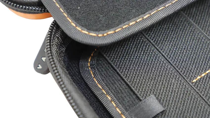 Vault Nano Case - Orange Carbon Fiber Outer Shell With Modular Removable Interior Panels For Easy Access by Vault