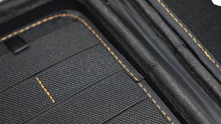 Vault Nano Case - Orange Carbon Fiber Outer Shell With Modular Removable Interior Panels For Easy Access by Vault