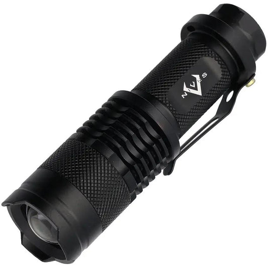 V Nives Nite-Life 3v Flashlight VFL30BK3V - 150 Max Lumens, High Power LED, Adjustable Beam, Water Resistant by V NIVES