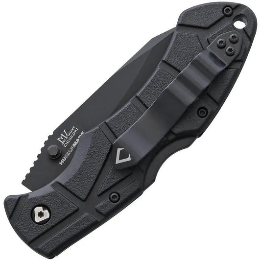 V NIVES Rocky II Lockback - 4.63 Inch Closed, 3.25 Inch D2 Tool Steel Drop Point Blade, Black FRN Handle by V NIVES