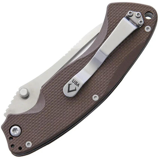 V NIVES Olympian Linerlock Earth G10 - Satin 154CM Blade, 5 Inch Closed, Textured Grip by V NIVES