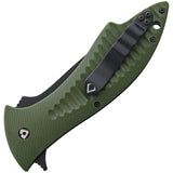 V NIVES Deplorable Linerlock Green - 5.5 Inch Closed Folding Knife With 4 Inch AUS-8 Blade And FRN Handle by V NIVES