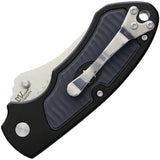 V NIVES Stout Linerlock Knife - 2.25 Inch Satin 8Cr13MoV Drop Point Blade, Black Aluminum Handle by V NIVES