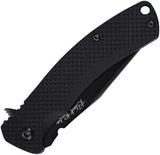 V Nives Black Rambo Shorty Linerlock V33FRNPBBK - 4 Inch Closed Folding Knife With Black PVD Coated 420HC Blade by V NIVES