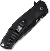 V NIVES Rambo Shorty Pro - Black PVD D2 Clip Point Blade With G10 Handle And Extended Tang by V NIVES