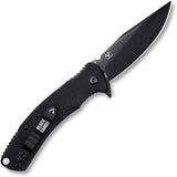 V NIVES Rambo Shorty Pro - Black PVD D2 Clip Point Blade With G10 Handle And Extended Tang by V NIVES