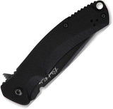 V NIVES Rambo Shorty Pro - Black PVD D2 Clip Point Blade With G10 Handle And Extended Tang by V NIVES