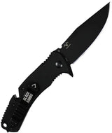 V NIVES Rambo Utility Pro - Black PVD D2 Clip Point Blade With G10 Handle And Belt Cutter by V NIVES