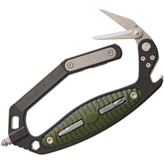V NIVES CRAB Multi Tool VMT18FRNPBGR Rescue Cut Break Spring Loaded Scissors Holster Bottle Opener by V NIVES