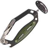 V NIVES CRAB Multi Tool VMT18FRNPBGR Rescue Cut Break Spring Loaded Scissors Holster Bottle Opener by V NIVES