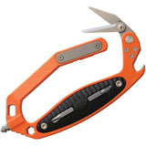 V NIVES C.R.A.B. Multi Tool Orange - 6.5 Inch Aluminum Handle with Scissors, Glass Breaker and Bottle Opener by V NIVES