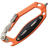 V NIVES C.R.A.B. Multi Tool Orange - 6.5 Inch Aluminum Handle with Scissors, Glass Breaker and Bottle Opener by V NIVES
