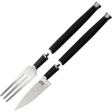 V NIVES Pineland CarniVore Dining Set - VG-10 Knife Blade, Black G10 Handles, Pocket Case And Ceramic Sharpening by V NIVES