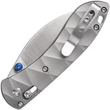 Vosteed Mini Nightshade Crossbar Lock Folding Knife A0217 - Satin S35VN Blade Titanium Handle by Vosteed