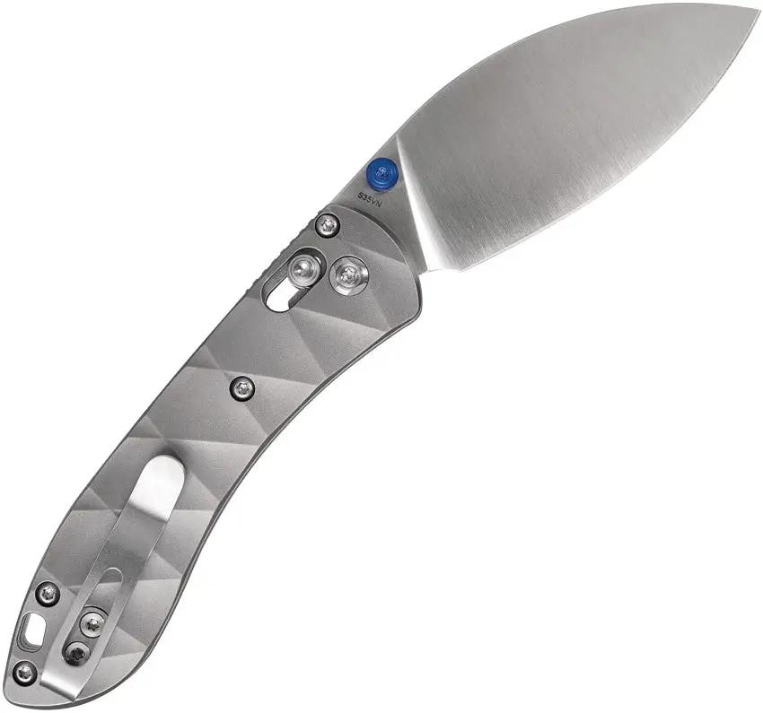 Vosteed Mini Nightshade Crossbar Lock Folding Knife A0217 - Satin S35VN Blade Titanium Handle by Vosteed