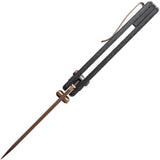 Vosteed Raccoon Crossbar Lock Knife - Copper Finish Blade, Micarta Handle, EDC Ready by Vosteed