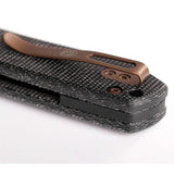 Vosteed Raccoon Crossbar Lock Knife - Copper Finish Blade, Micarta Handle, EDC Ready by Vosteed