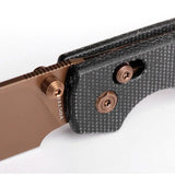 Vosteed Raccoon Crossbar Lock Knife - Copper Finish Blade, Micarta Handle, EDC Ready by Vosteed