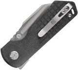 Vosteed Hedgehog Top Linerlock Knife 3 Inch S35VN Brushed Blade With Black Micarta Handle For EDC by Vosteed