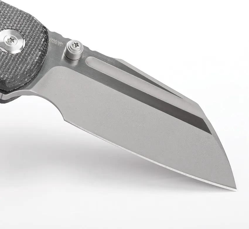 Vosteed Hedgehog Top Linerlock Knife 3 Inch S35VN Brushed Blade With Black Micarta Handle For EDC by Vosteed