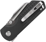Vosteed Hedgehog Top Linerlock - 3-Inch S35VN Sheepsfoot Blade With Black Aluminum Handle For EDC Enthusiasts by Vosteed