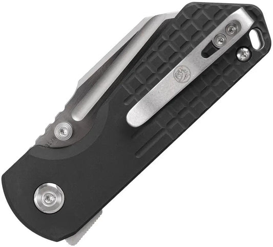 Vosteed Hedgehog Top Linerlock - 3-Inch S35VN Sheepsfoot Blade With Black Aluminum Handle For EDC Enthusiasts by Vosteed