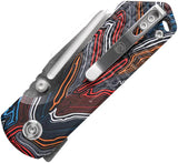 Vosteed Hedgehog Top Linerlock Magpie A1307 - Premium S35VN Satin Blade EDC Knife With G10 Handle by Vosteed