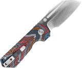 Vosteed Hedgehog Top Linerlock Magpie A1307 - Premium S35VN Satin Blade EDC Knife With G10 Handle by Vosteed