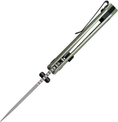 Vosteed Marten Top Linerlock Knife - Green Aluminum Handle For Everyday Carry With 3 Inch 154CM Blade by Vosteed