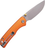 Vosteed Marten Top Linerlock Folding Knife - High Visibility Orange Aluminum Handle by Vosteed
