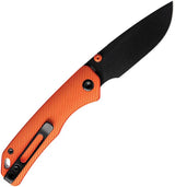 Vosteed Marten A1606 Liner Lock EDC Knife - Orange Aluminum Handle With 3 Inch 154CM Drop Point Blade by Vosteed