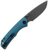 Vosteed Marten 330 Top Linerlock Knife - Blue Aluminum Handle With 3.25 Inch 154CM Drop Point Blade by Vosteed