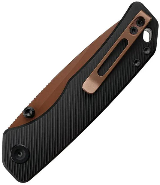 Vosteed Marten 330 Top Liner Lock Folding Knife - 154CM Blade Copper Dune Finish For EDC Enthusiasts by Vosteed
