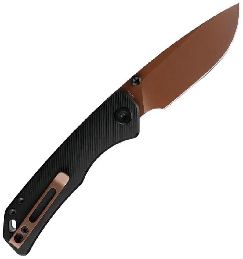 Vosteed Marten 330 Top Liner Lock Folding Knife - 154CM Blade Copper Dune Finish For EDC Enthusiasts by Vosteed