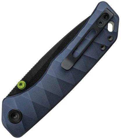 Vosteed Marten 330 Top Linerlock EDC Knife 154CM Drop Point Blade Slate Blue Aluminum Handle by Vosteed