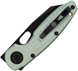 Vosteed Ankylo Vanchor Lock Bold Green Aluminum Handle EDC Knife - Durable 154CM Reverse Tanto by Vosteed