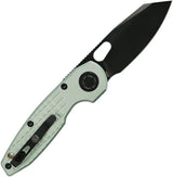 Vosteed Ankylo Vanchor Lock Bold Green Aluminum Handle EDC Knife - Durable 154CM Reverse Tanto by Vosteed
