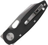 Vosteed Ankylo Vanchor Lock Knife - Stonewashed 154CM Blade With Black Aluminum Handle For EDC Enthusiasts