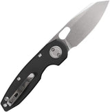 Vosteed Ankylo Vanchor Lock Knife - Stonewashed 154CM Blade With Black Aluminum Handle For EDC Enthusiasts