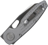 Vosteed Ankylo Vanchor Lock Knife - Satin Elmax Reverse Tanto Blade, Gray Aluminum Handle, EDC Ready by Vosteed