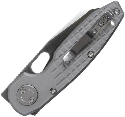 Vosteed Ankylo Vanchor Lock Knife - Satin Elmax Reverse Tanto Blade, Gray Aluminum Handle, EDC Ready by Vosteed