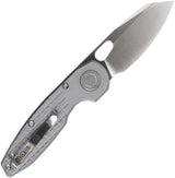 Vosteed Ankylo Vanchor Lock Knife - Satin Elmax Reverse Tanto Blade, Gray Aluminum Handle, EDC Ready by Vosteed