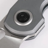 Vosteed Ankylo Vanchor Lock Knife - Satin Elmax Reverse Tanto Blade, Gray Aluminum Handle, EDC Ready by Vosteed
