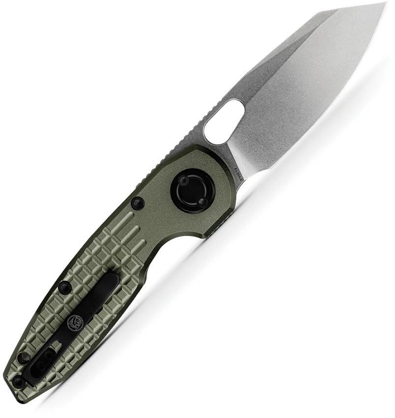 Vosteed Ankylo Vanchor Lock Knife With Elmax Blade Green Aluminum Handle For EDC Enthusiasts by Vosteed