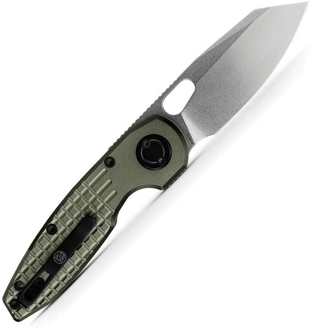 Vosteed Ankylo Vanchor Lock Knife With Elmax Blade Green Aluminum Handle For EDC Enthusiasts by Vosteed