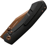 Vosteed Vallhund Framelock Copper A2103 - Premium EDC Knife With S35VN Clip Point Blade And Titanium Handle by Vosteed