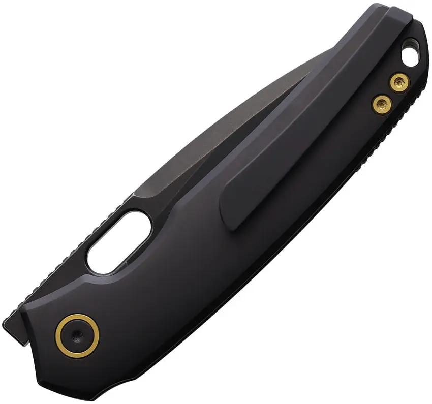 Vosteed Psyop Top Linerlock Ti Black EDC Knife - 3.25 Inch Elmax Blade for Everyday Carry by Vosteed